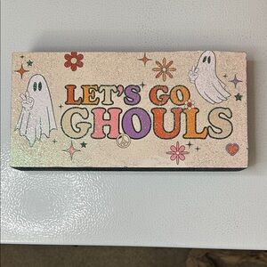 Let's Go Ghouls Glittery Picture decor